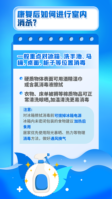 新冠疫情洗手池过到阳康康复指南公益海报