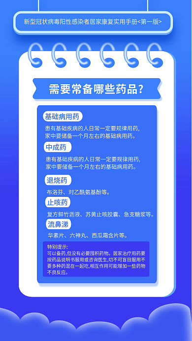 阳性感染者基础病用药中成药实用手册海报