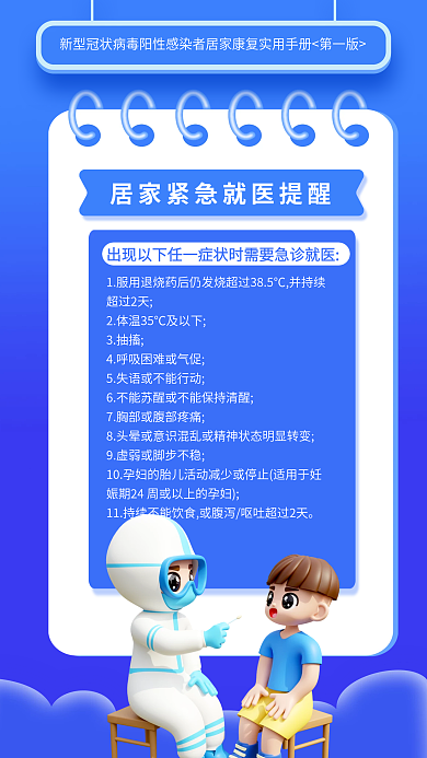 阳性感染者超过2天3抽搐实用手册海报