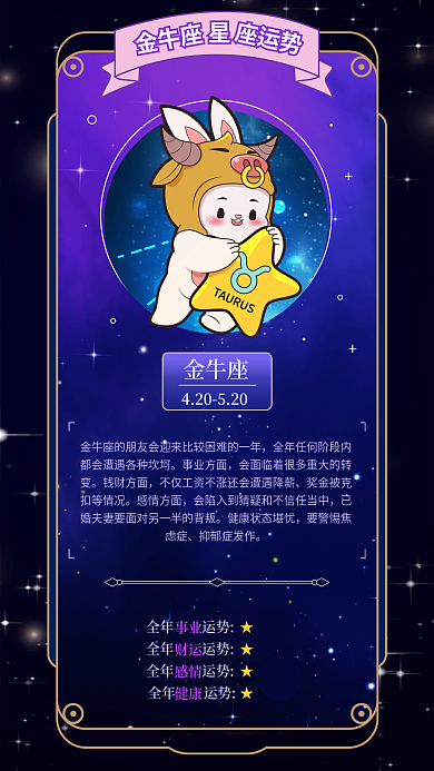十二星座事业方面钱财方面运势海报