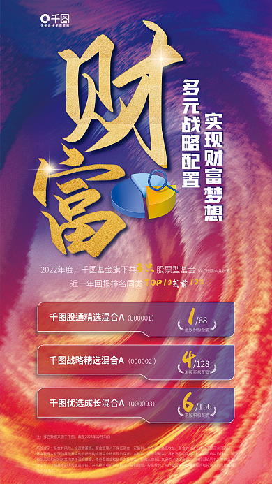 优秀混合风险提示基金有风险理财活动宣传海报