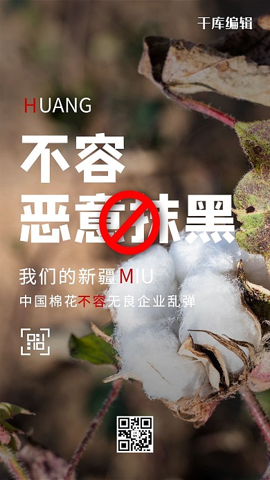 新疆棉花白色创意摄影海报