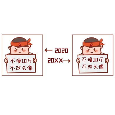 不瘦不换头像表情包