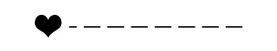 简约黑色线条爱心虚线