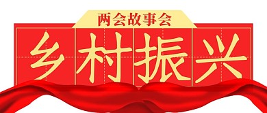 乡村振兴两会中国梦红色简约公众号首图