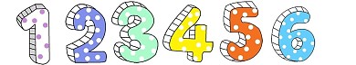 数字分割线手绘插画