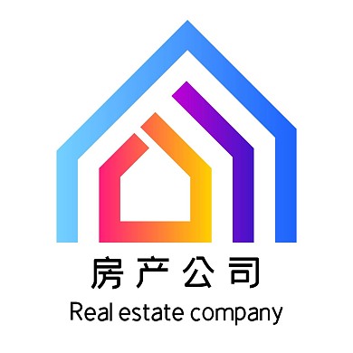 彩色房地产LOGO