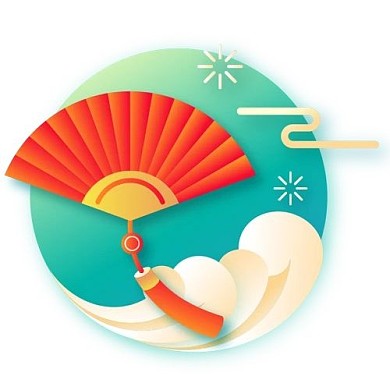 多色新年春节喜庆元素图标ico