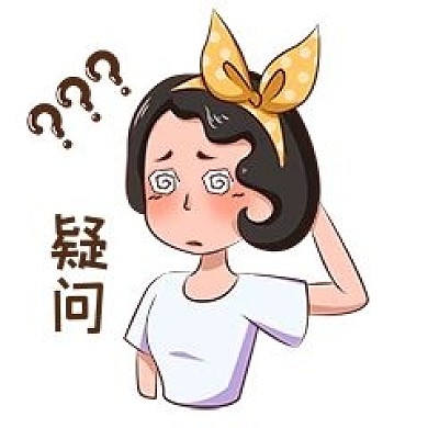 卡通都市少女主题黄发带女孩