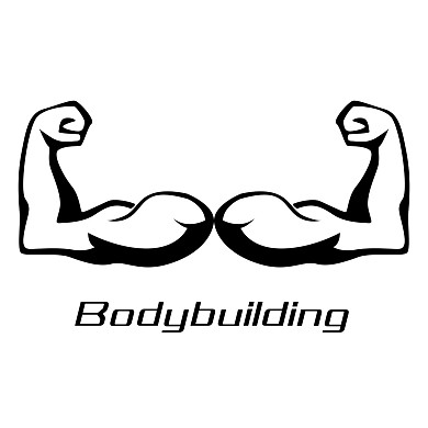 黑色肌肉健身LOGO