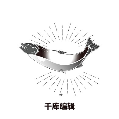 手绘在阳光下跳跃的鱼