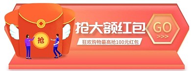 节日大促 狂欢 优惠券 促销胶囊图banner