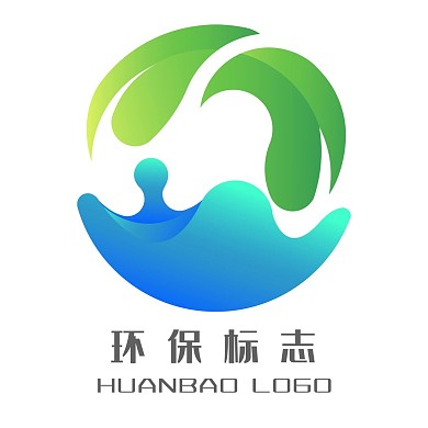 蓝色简约环保LOGO