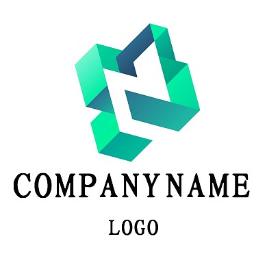 绿色折纸LOGO
