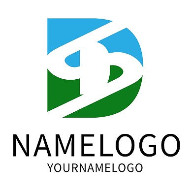 蓝天草原字母DLOGO