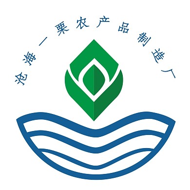 蓝色水浪农业LOGO