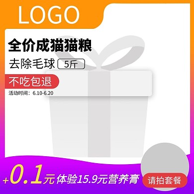 宠物粮食背景节日电商主图