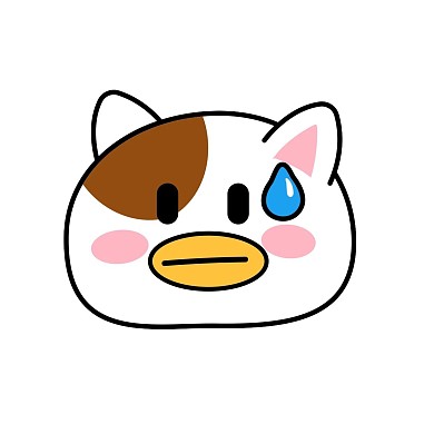 无语冒汗狗狗卡通表情包