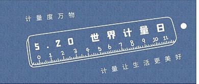 世界计量日尺子蓝色简约公众号