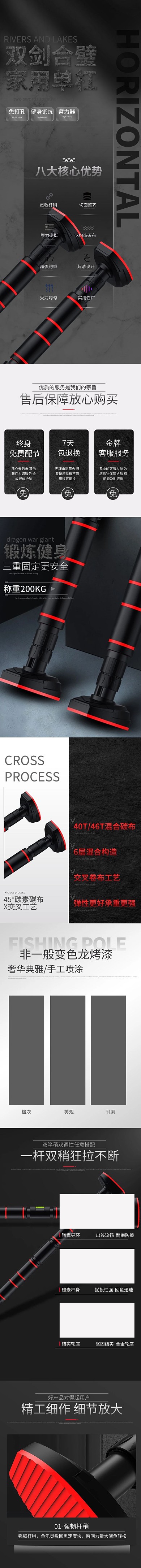 家用单杠电商详情页