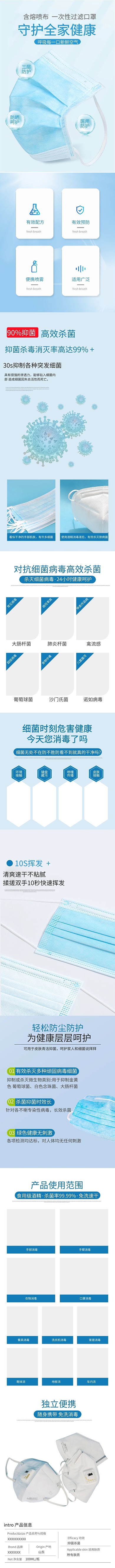 防护用品口罩电商详情页
