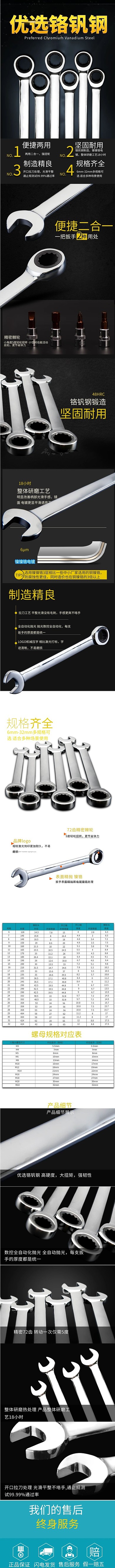 五金优选铬钒钢电商详情页