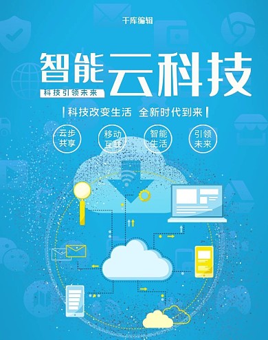 智能云科技电商竖版banner
