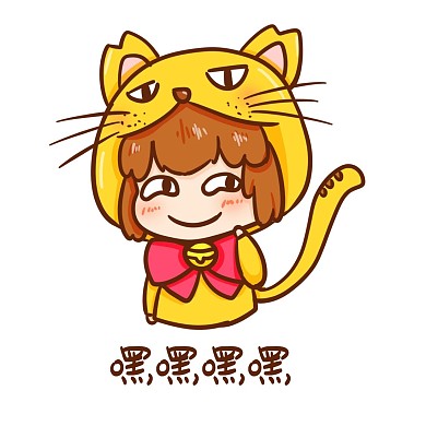 卡通猫耳少年滑稽表情包