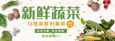 蔬菜电商全屏banner