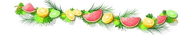 夏天水果分割线
