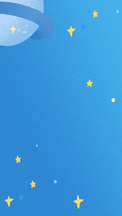 星球星空大气蓝色卡通宇宙背景
