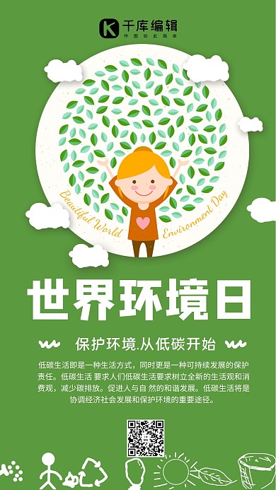 千库原创世界环境日海报