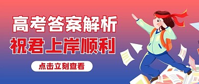 高考真题解析学生红色商务风 