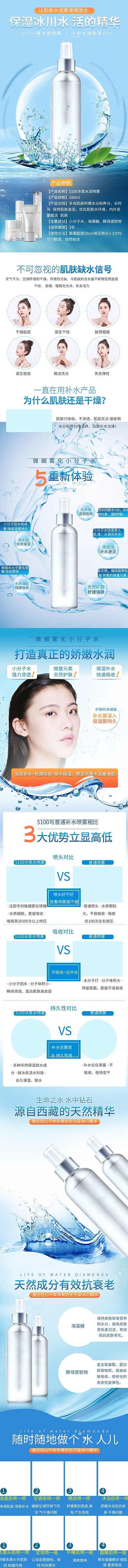 补水保湿喷雾详情页