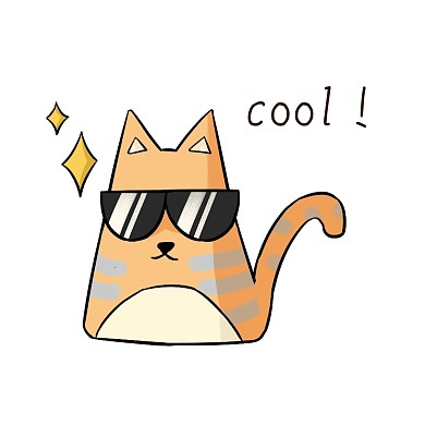 表情包Q萌可爱橘猫PNG卡通手