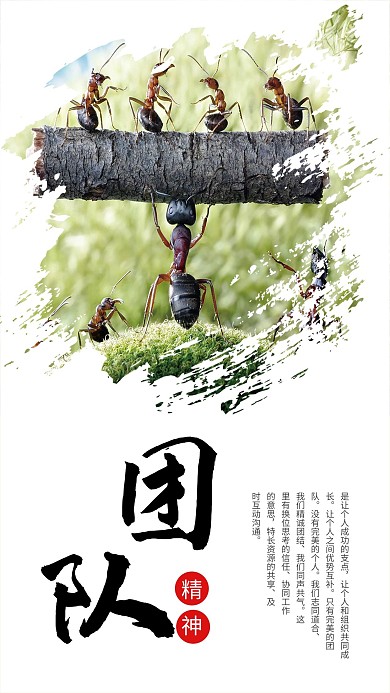 企业团队励志海报