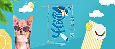 简约大气夏天清凉一夏封面设计