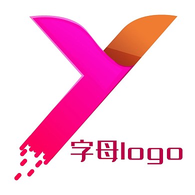 粉色字母LOGO