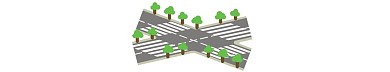 千库编辑原创白色斑马线公路插图