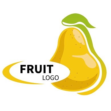 黄色梨子水果LOGO