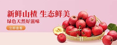 简约风格山楂外卖店招