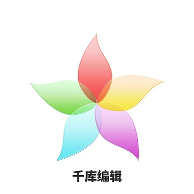 炫彩闪耀精美花朵logo