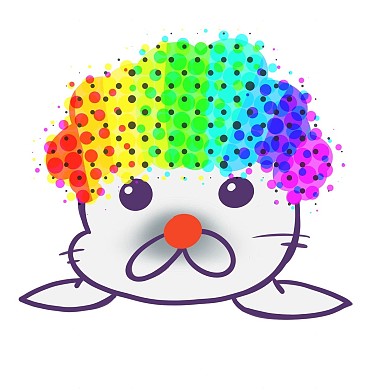 搞笑海豹小丑豹表情包