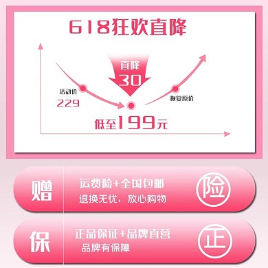 618狂欢直降电商主图
