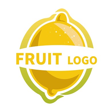 黄色柠檬水果LOGO