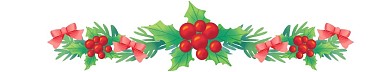 圣诞节浆果分割线