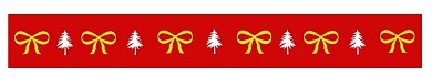 圣诞蝴蝶结分割线