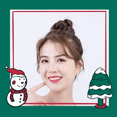 圣诞节信笺边框