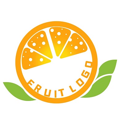 橙子水果logo
