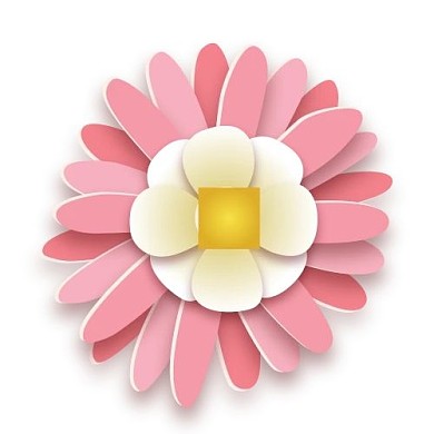 春天立体花朵剪纸装饰妇女节三八公众号次图